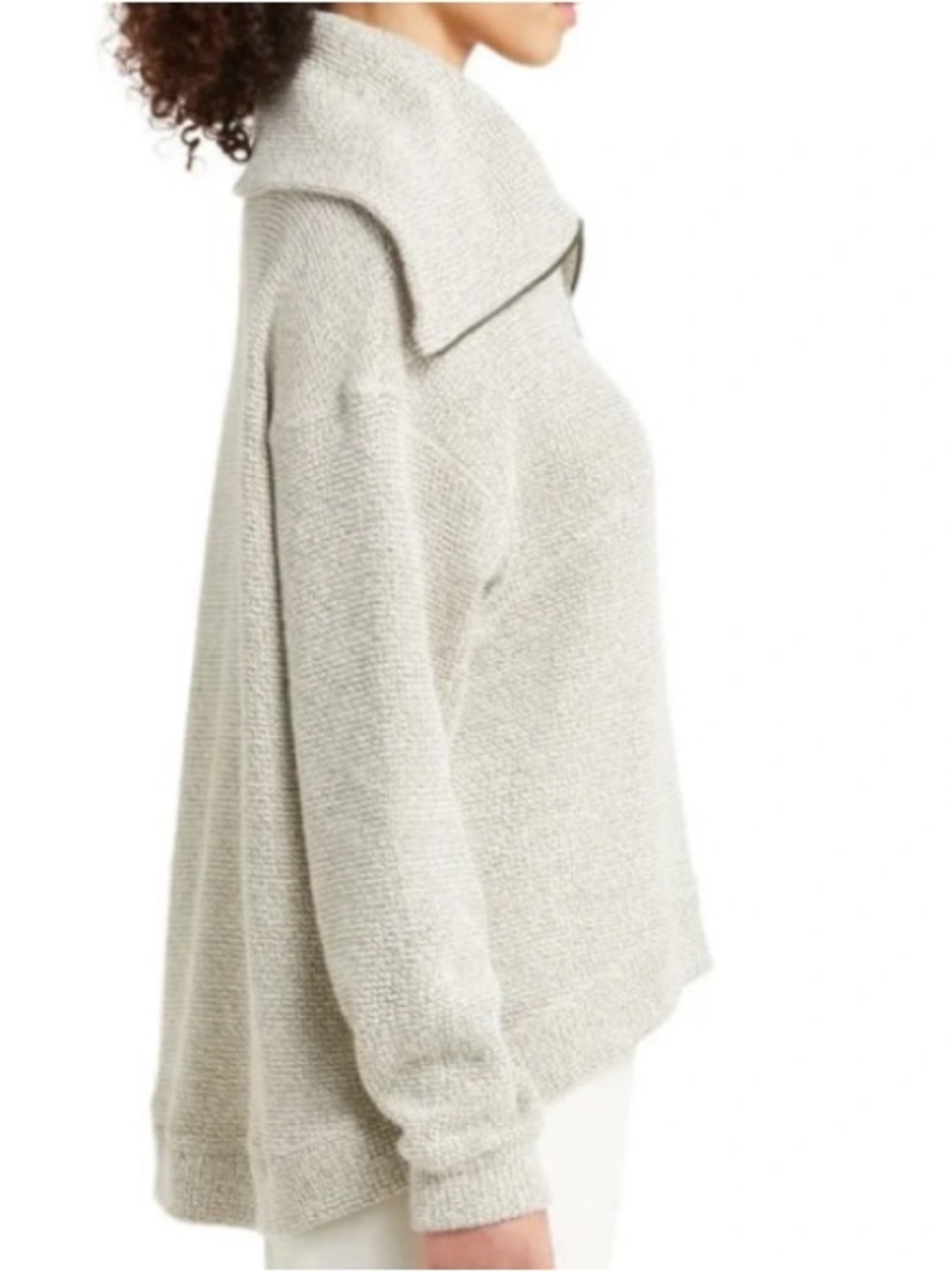 Sweaty Betty Restful Boucle Half Zip Pullover